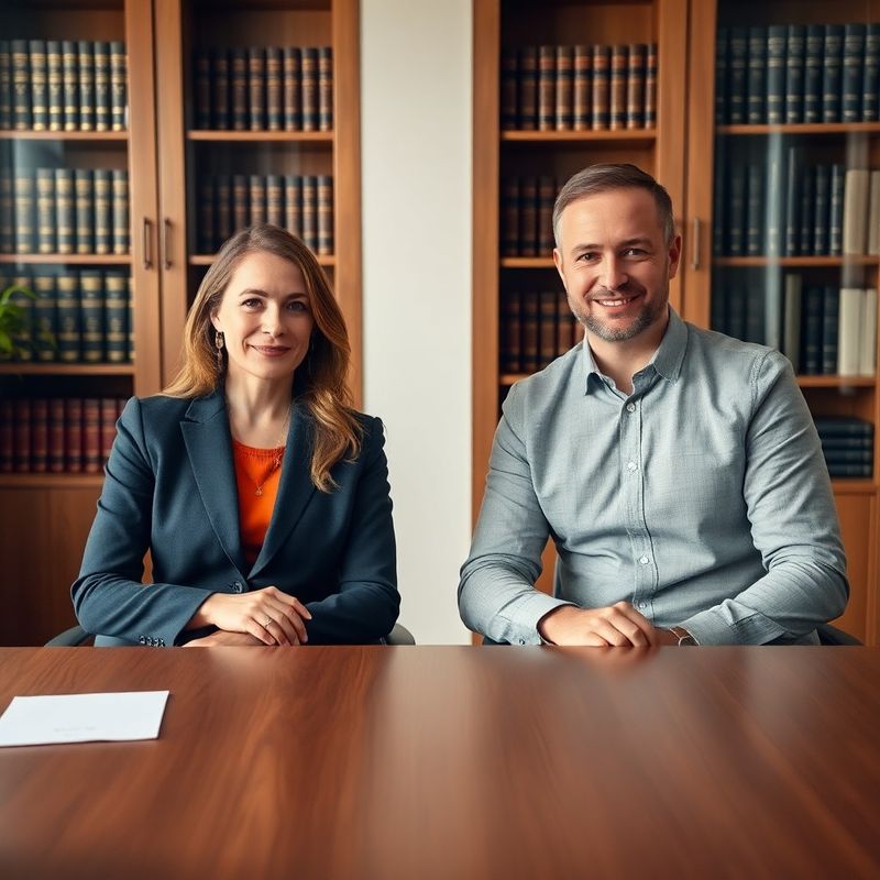 Doi consultanți fiscali într-un birou din Brașov, decor cald cu tonuri de albastru și ocru